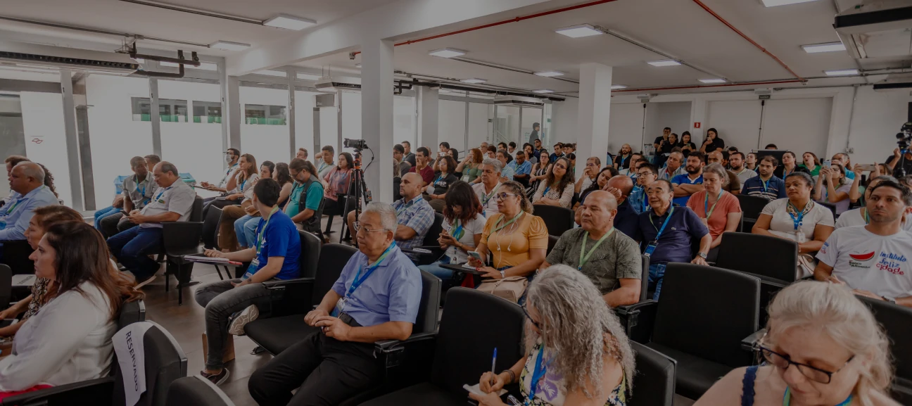 Foto do público presente no seminário