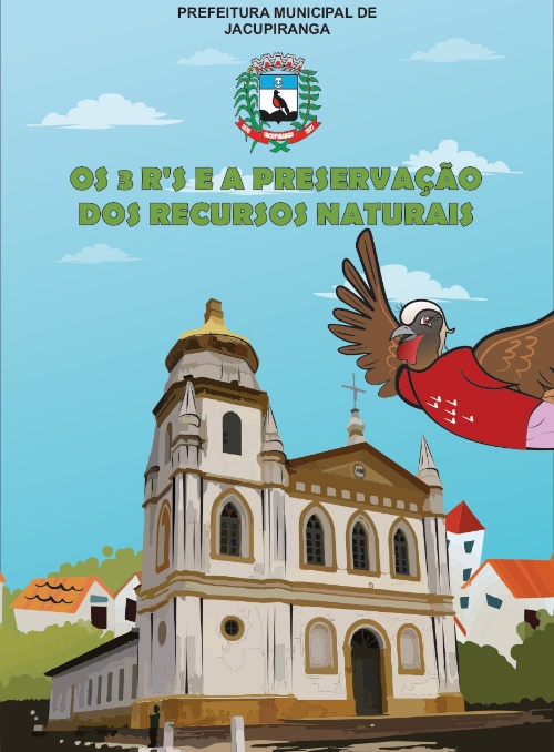 Ave Jacu Piranga sobrevoando igreja